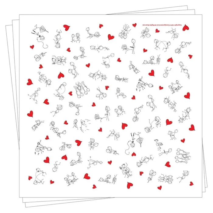 Naughty Stick Figure Paper Napkins 8 Count