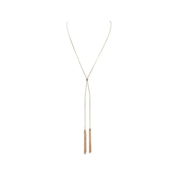 Necklace with Tassels – Gold – One Size