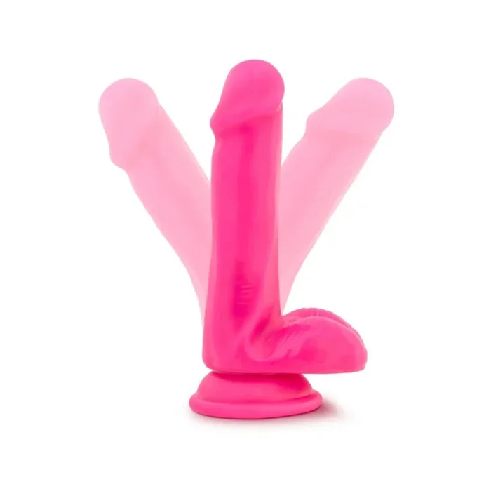 Neo Elite – 6 in Silicone Dual Density Dildo with Balls