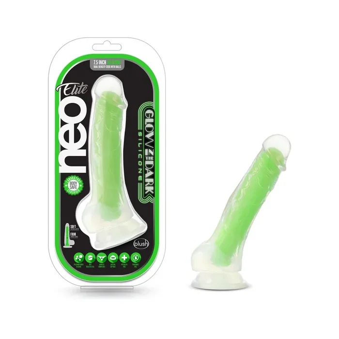 Neo Elite – Glow in the Dark – Viper – 7in Dual Density Dong – Neon Green