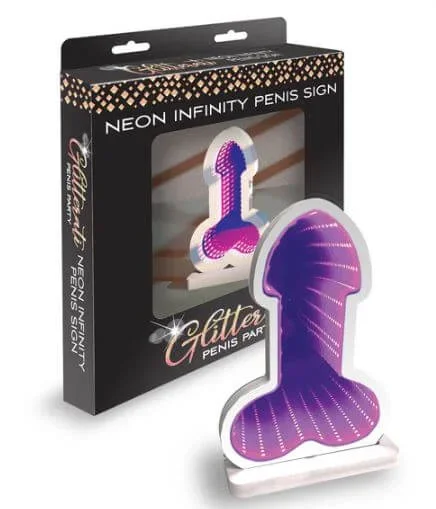 Neon Infinity Penis Light Sign Glitterati