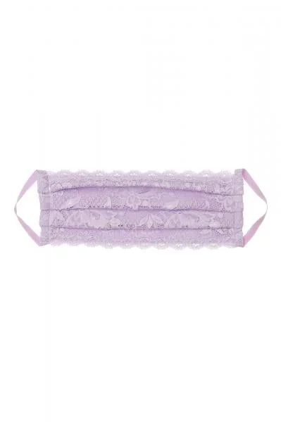 Never Say Never Pleated Face Mask – Lavender – One Size