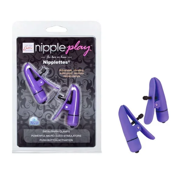 Nipplettes Purple Push Button Nipple Clamps