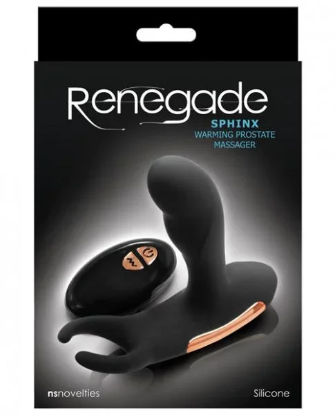 Ns Novelties Renegade Sphinx Warming Prostate Massager – Black