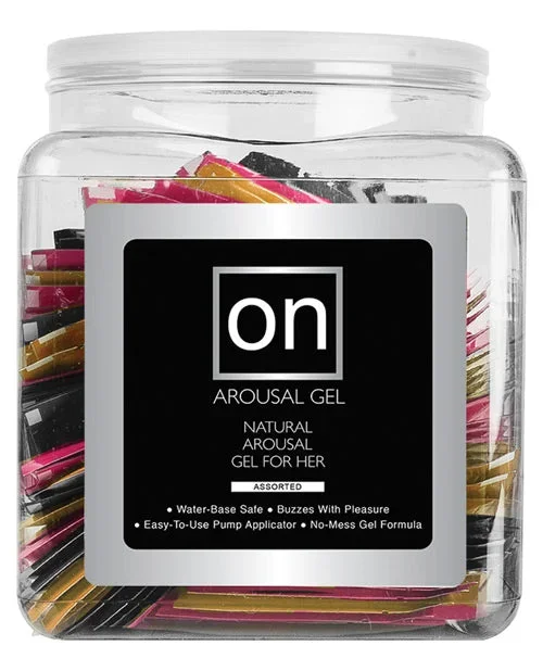 On for Her Arousal Gel Single Use Packet Tub – Asst. Flavor