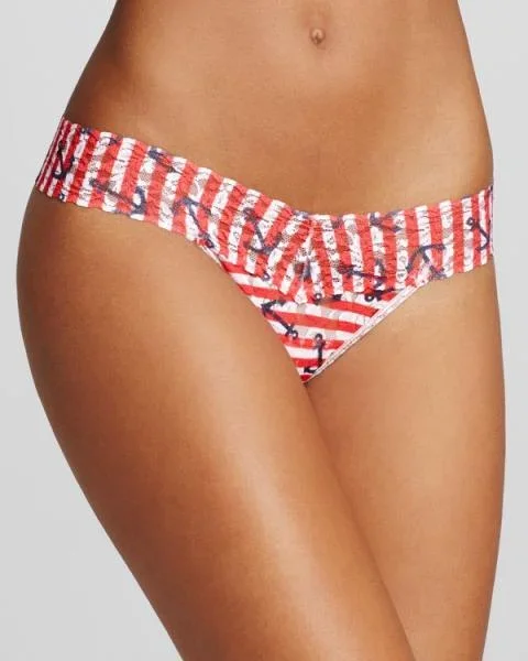 One Size – Low Rise Thong – Anchor Stripe