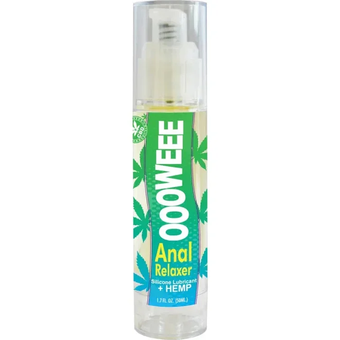 Oooweee Anal Relaxer Silicone Lubricant Plus Hemp – 1.7 Fl. Oz. / 50 ml