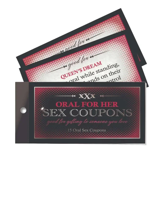 Oral for Her Sex Coupons – 15 Naughty, Fun Bedroom Scenarios