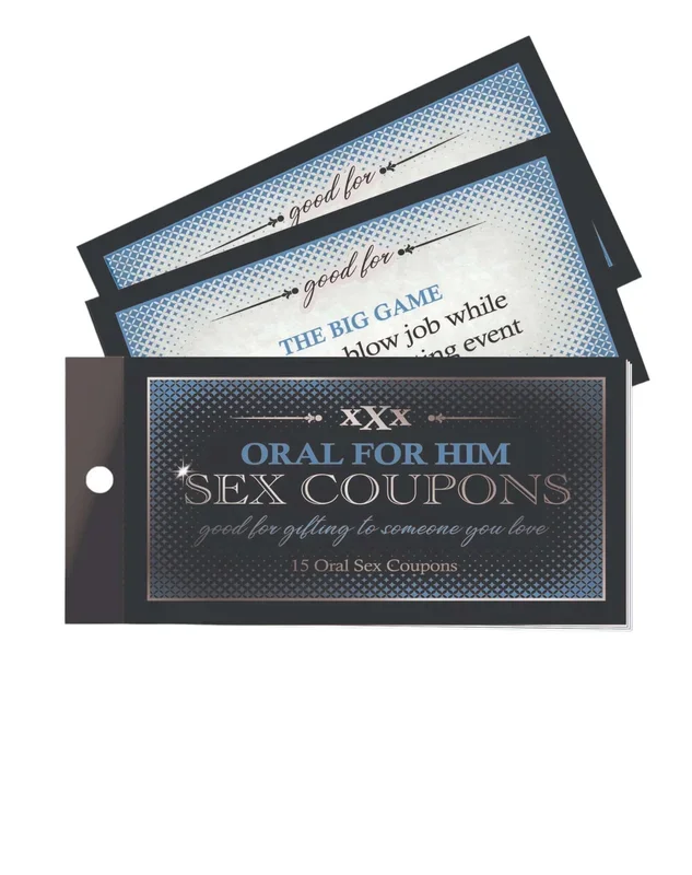 Oral for Him Sex Coupons – 15 Naughty, Fun Bedroom Scenarios