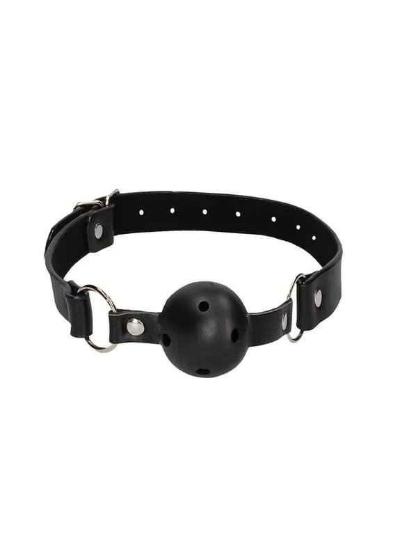 Ouch! Breathable Ball Gag with Nipple Clamps