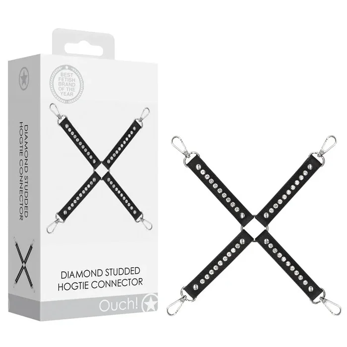 OUCH! Diamond Studded Hogtie – Black Restraint