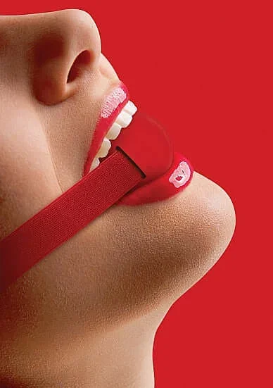 Ouch Elastic Gag Red