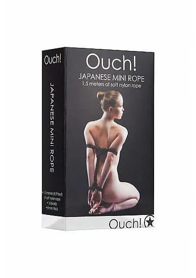Ouch Japanese Mini Rope 1.5 meter Black