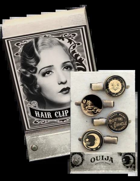 Ouija Matchbook Hair Clip Set