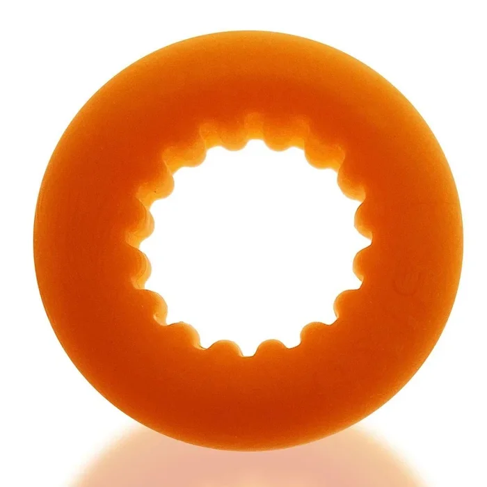Oxballs Axis Rib Griphold Cock Ring Orange Ice