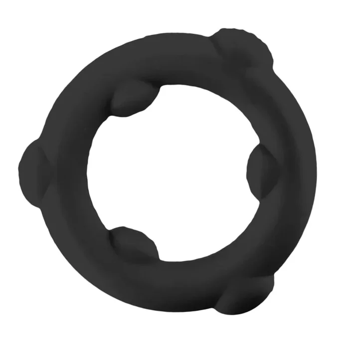 Oxballs Spinner Silicone Cock Ring Black