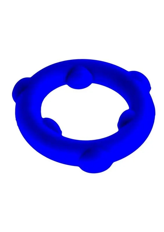 Oxballs Spinner Silicone Cock Ring Blue