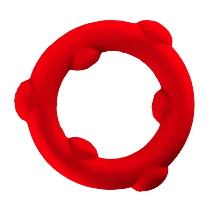 Oxballs Spinner Silicone Cock Ring Red
