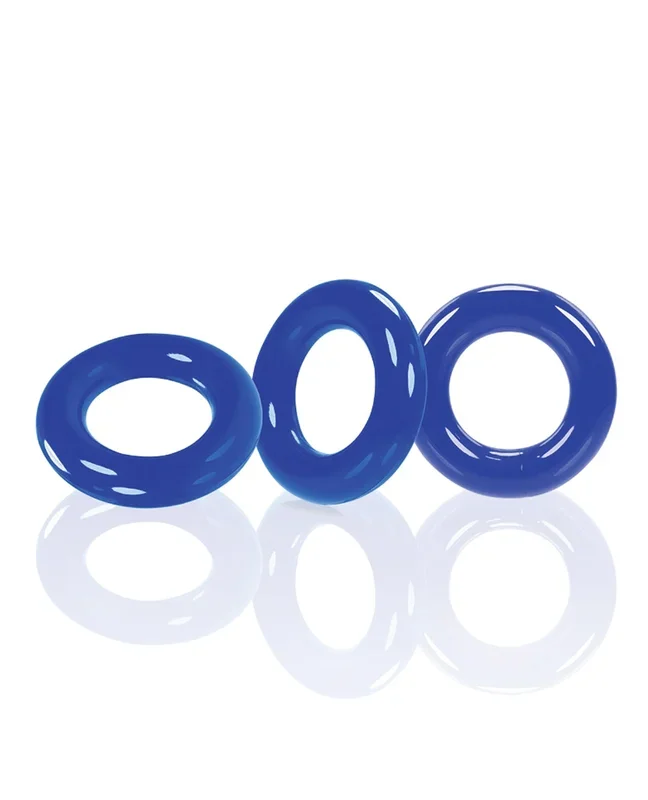 Oxballs Willy Rings – Blue Pack of 3