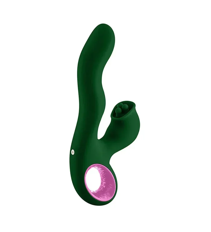 Pallina Triple-Action Rabbit Vibrator – Green