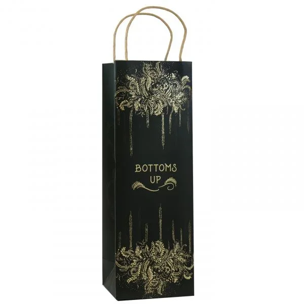 Papaya Foil Wine Gift Bag – Bottoms Up