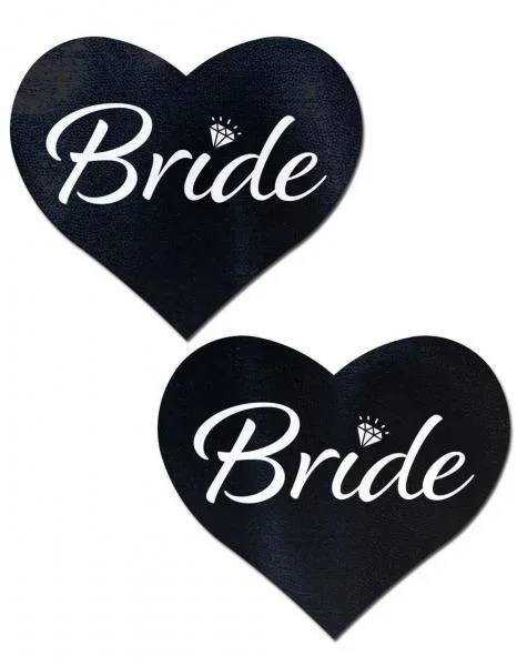Pastease – Black Heart “Bride” Pasties