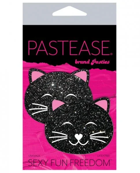 Pastease Glitter Black Cat – Black O/S