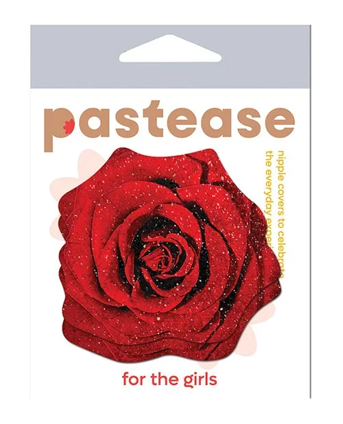 Pastease Glitter Velvet Blooming Rose – Red O/S