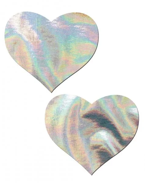 Pastease Hologram Heart – Silver O/S