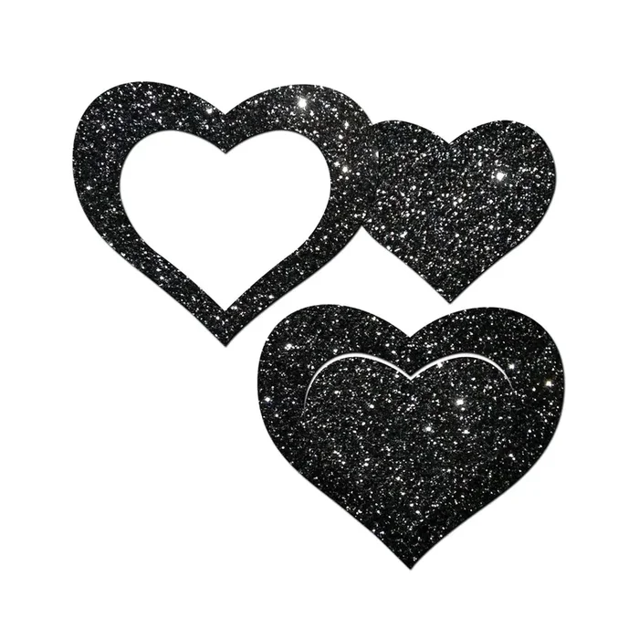 Pastease Peek-a-Boob Glitter Frame & Center Nipple Pasties