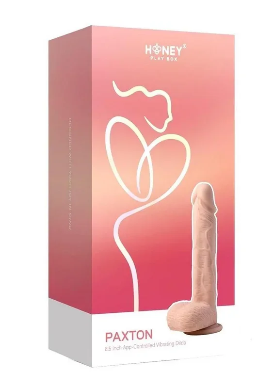 Paxton App Control Realistic Thrusting Penetrator Rechargeable Silicone Dildo