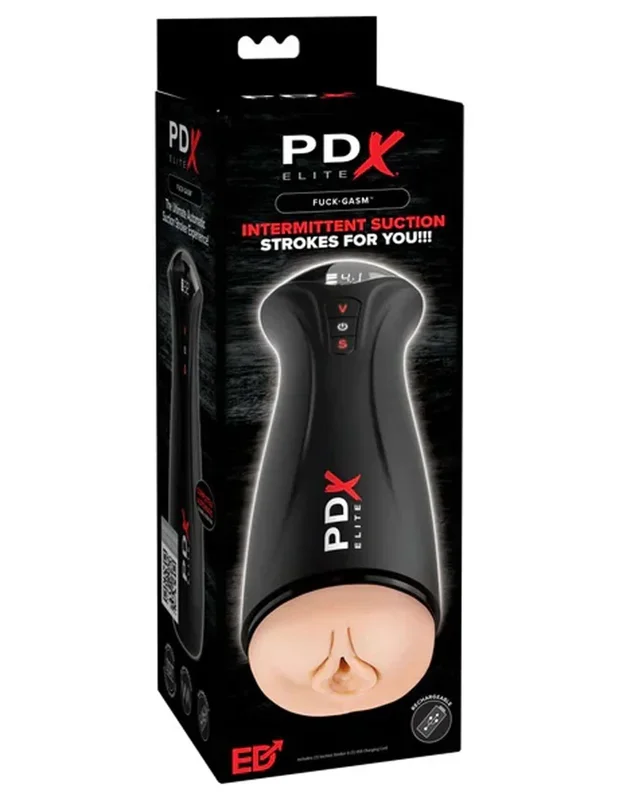 Pdx Elite Fuck-Gasm Realistic Suction Stroker – Light