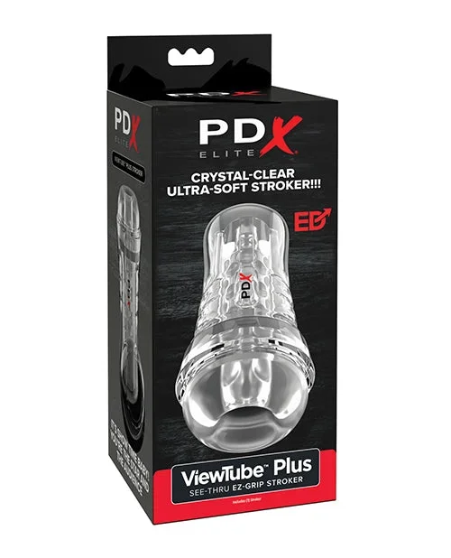 PDX Elite ViewTube See-Thru EZ-Grip Stroker Clear Version