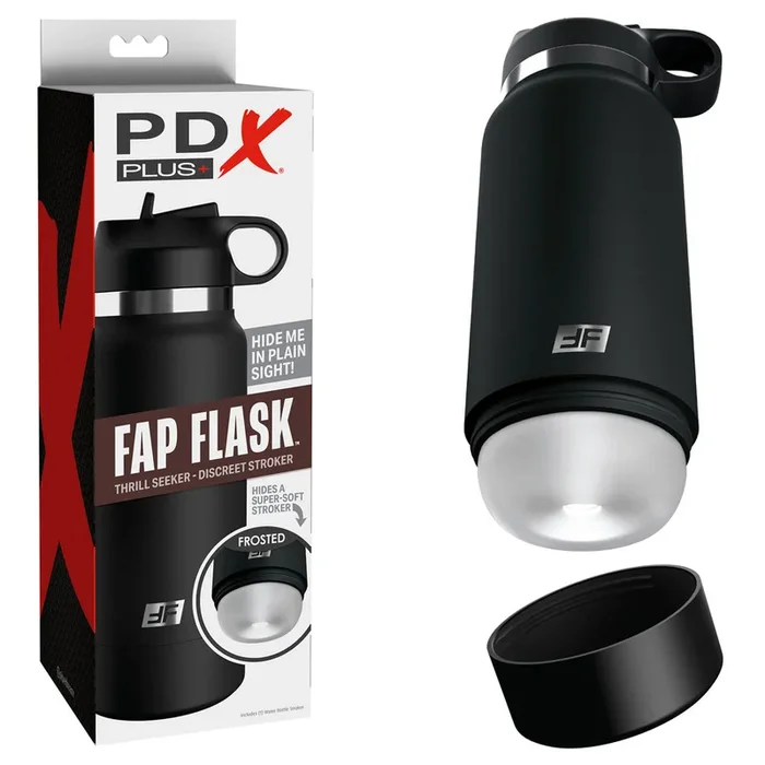 Pdx Plus Fap Flask Thrill Seeker Frosted Discreet Stroker