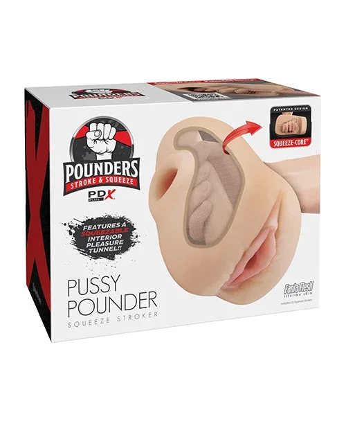 PDX Plus Pussy Pounder Squeeze Stroker with Realistic Fanta Flesh