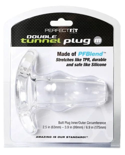 Perfect Fit Double Tunnel Plug Medium – Clear
