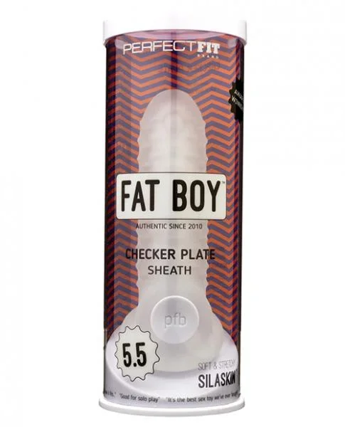 Perfect Fit Fat Boy 5.5″ Checker Plate Sheath – Clear