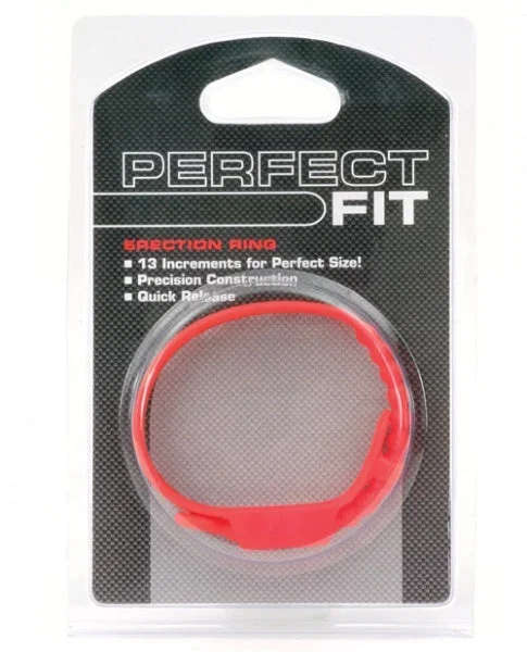 Perfect Fit Speed Shift 17 Adjustments Cock Ring – Red