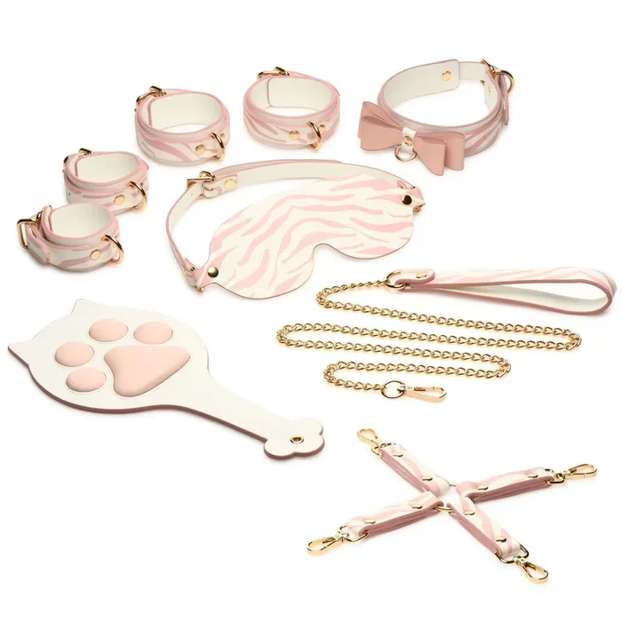 Pink Kitty Bondage Set – White/pink