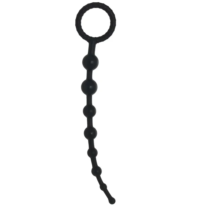 PinkCherry Graduated Anal Beads in Black