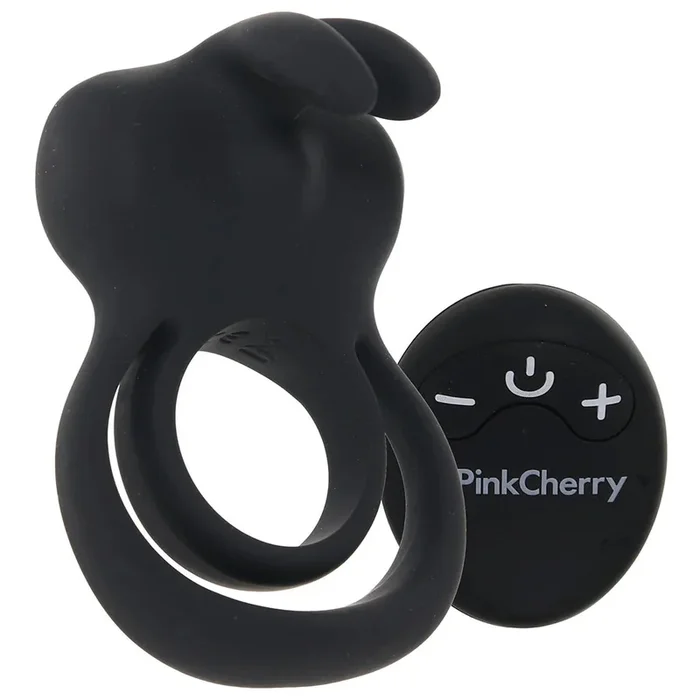 PinkCherry Remote Vibrating Rabbit Cock Ring