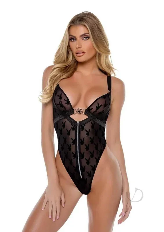 Playboy Bunny Charm Teddy XSmall Black