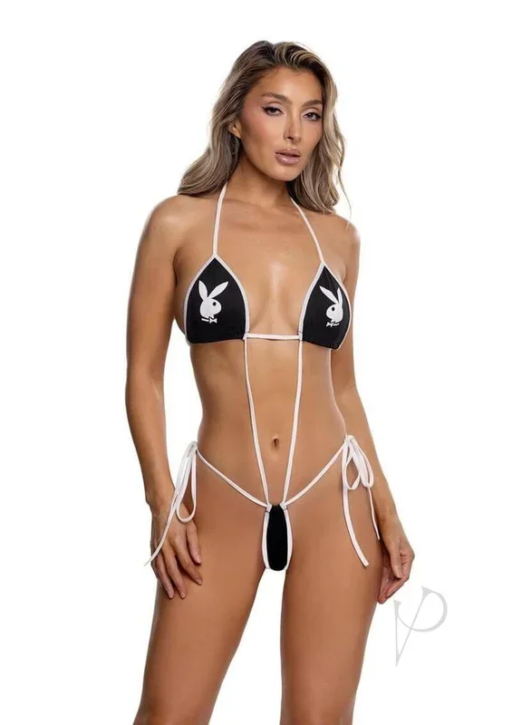 Playboy Dueling Bunny Sling Black OS