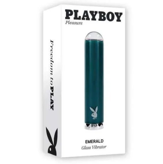 Playboy Emerald – Petite and Powerful Glass Tip Vibrator
