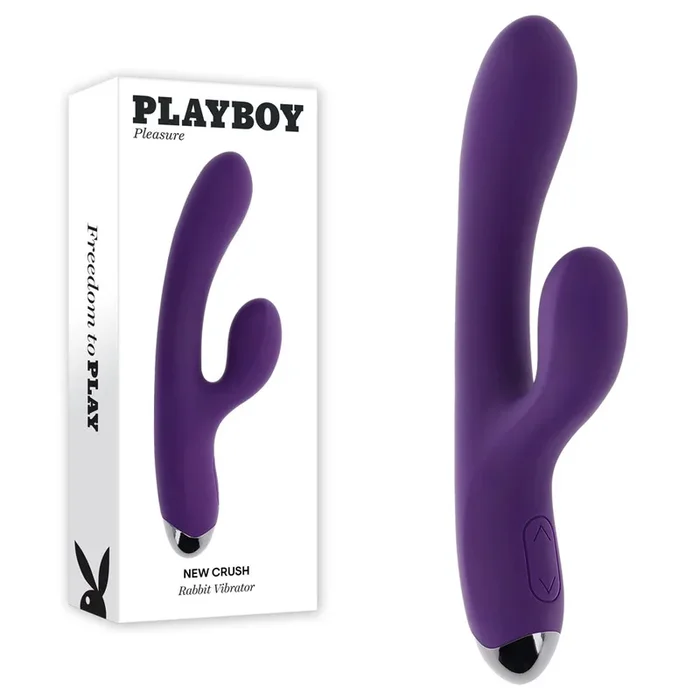 Playboy Pleasure NEW CRUSH – Purple 20.6 cm USB Rechargeable Rabbit Vibrator