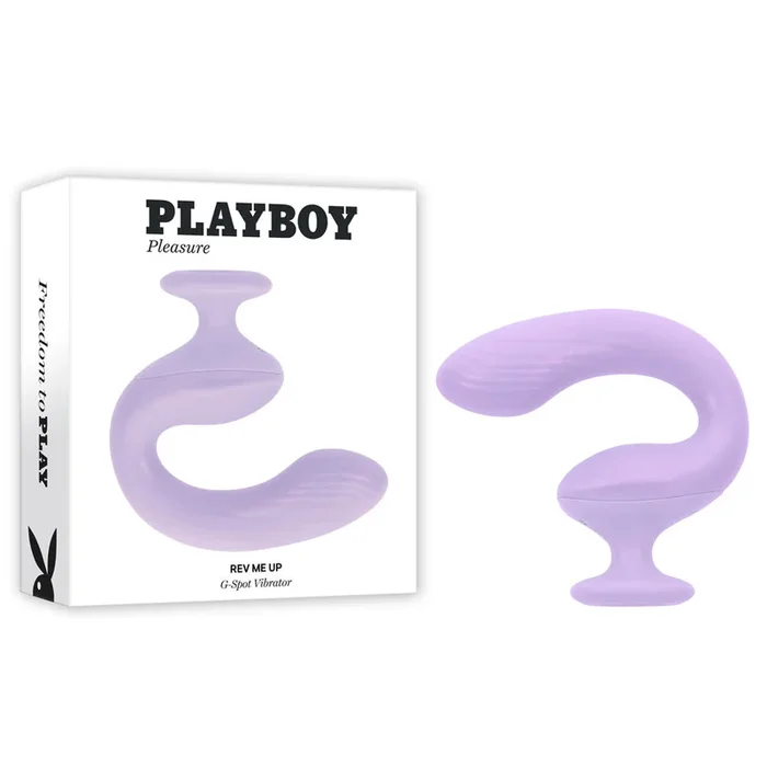 Playboy Pleasure REV ME UP – Purple USB Rechargeable Dual Motor Curved Vibrator