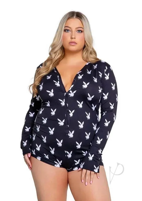 Playboy Slumber Bunny Romper 3 XLarge 4 XLarge