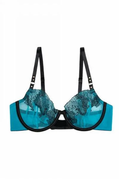 Playful Promises Tiger Blue Curve Bra –