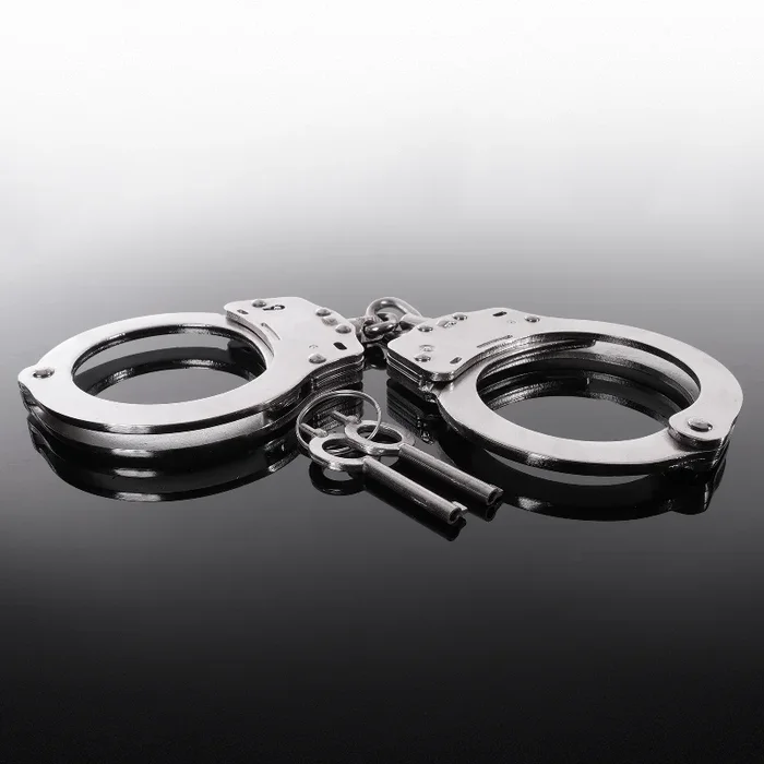Police-Style Metal Handcuffs By Kink