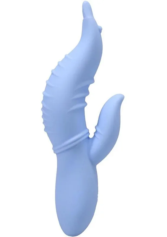 Polynesian Pleasures Into The C Seahorse Siren Rechargeable Silicone Rabbit Vibrator with Clitoral Stimulator